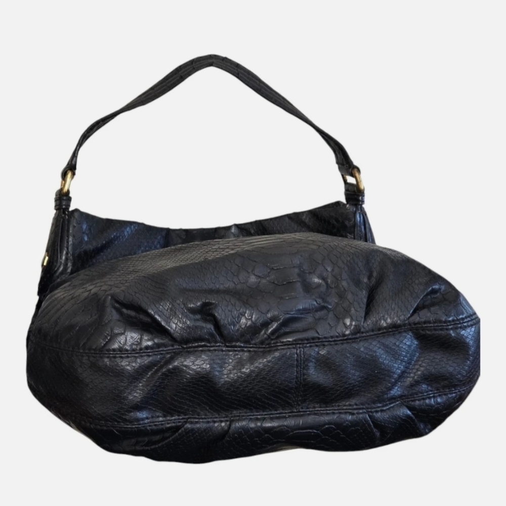 MARC by Marc Jacobs Sneaky Snake Hillier Hobo Black Shoulder Bag + Strap - Picture 3 of 10